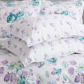 White-Purple-Green - Front - Belledorm Melody Pillowcase (Pair)