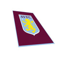 Claret Red-Sky Blue - Front - Aston Villa FC Crest Area Rug