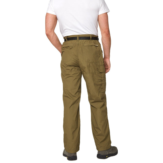 Dark Moss - Side - Craghoppers Outdoor Classic Mens Kiwi Stain Resistant Trousers