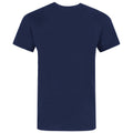 Blue - Back - Captain America Unisex Adults Distressed Shield Design T-Shirt