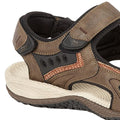 Dark Brown - Back - PDQ Mens Superlight Sports Sandals