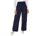 Navy - Front - Maine Womens-Ladies Ponte Wide Leg Trousers