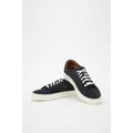 Navy - Back - Dorothy Perkins Womens-Ladies Charlotte Perforated Leather Trainers