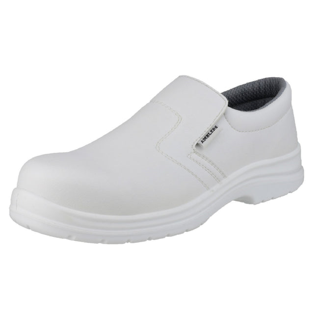 White - Lifestyle - Amblers Safety FS510 Unisex Slip On Safety Shoes