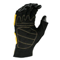 Black-Yellow - Back - DeWalt Tough Fingerless Performance Glove