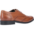 Brown - Lifestyle - Hush Puppies Mens Oaken Brogue Leather Shoe