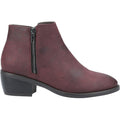 Burgundy - Back - Divaz Womens-Ladies Ruby Ankle Boots