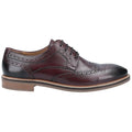 Bordeaux Red - Back - Hush Puppies Mens Bryson Leather Brogues