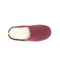 Burgundy - Side - Hush Puppies Womens-Ladies The Good Slippers