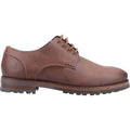 Brown - Back - Hush Puppies Mens Travis Leather Oxfords