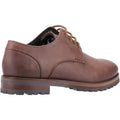 Brown - Side - Hush Puppies Mens Travis Leather Oxfords