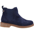 Navy - Back - Hush Puppies Womens-Ladies Maddy Suede Ankle Boots