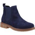 Navy - Front - Hush Puppies Womens-Ladies Maddy Suede Ankle Boots