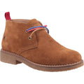 Tan - Front - Hush Puppies Womens-Ladies Marie Suede Ankle Boots