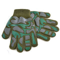 Green - Front - Childrens Boys Camo Design Winter Magic Gloves