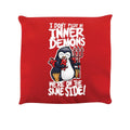 Red - Front - Psycho Penguin Inner Demons Cushion