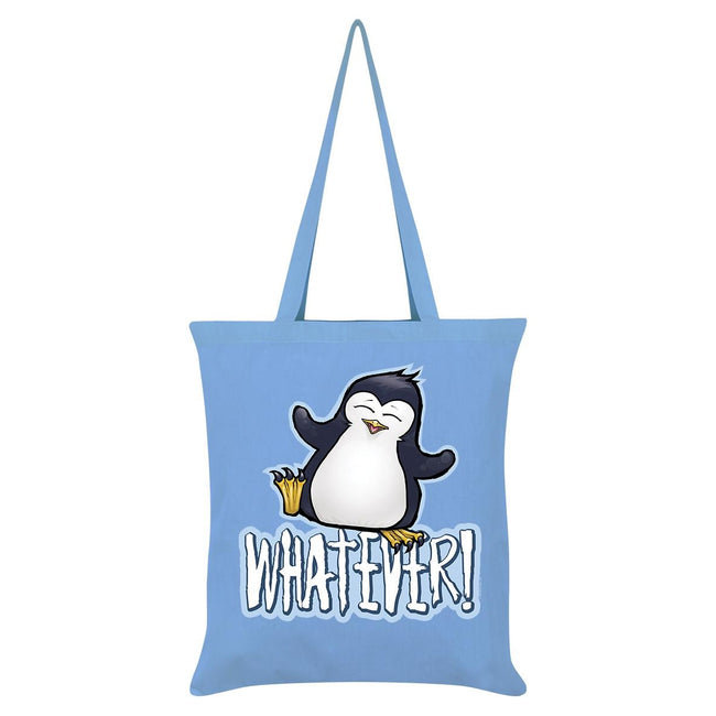 Sky Blue - Front - Psycho Penguin Whatever Tote Bag
