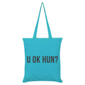 Azure Blue - Front - Grindstore U OK Hun Tote Bag