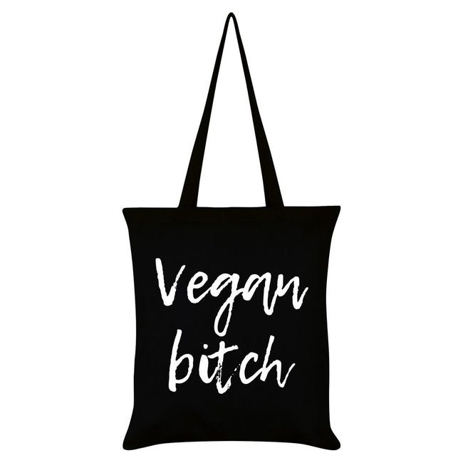 Black - Front - Grindstore Vegan Bitch Tote Bag