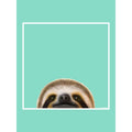 Mint - Side - Inquisitive Creatures Sloth Tote Bag