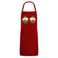 Red - Front - Grindstore Unisex Adult Christmas Puddings Full Apron