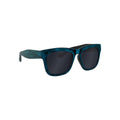 Blue - Front - Grindstore Brushed Wood Effect Smoke Lens Sunglasses