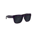 Purple - Front - Grindstore Brushed Wood Effect Smoke Lens Sunglasses