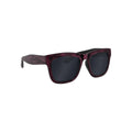 Red - Front - Grindstore Brushed Wood Effect Smoke Lens Sunglasses