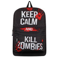 Black - Front - Grindstore Keep Calm & Kill Zombies Backpack