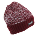Red - Front - Adults Unisex Thermal Two Tone Winter Beanie Hat
