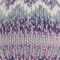 Purple-White - Pack Shot - Hawkins Collection Womens-Ladies Knitted Bobble Tam Hat