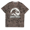 Black-Charcoal - Side - Jurassic World Unisex Adult Logo All-Over Print Pyjama Set