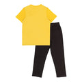 Black-Yellow - Back - Harry Potter Unisex Adult Mascot Hufflepuff Pyjama Set