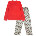 Red-Grey - Back - Star Wars Unisex Adult Merry Sithmas Christmas Long Pyjama Set