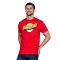 Red - Back - The Big Bang Theory Unisex Adult Bazinga T-Shirt