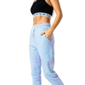 Blue-Pink - Front - Hype Womens-Ladies Tie Dye Jogging Bottoms