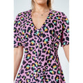Pink-Black - Lifestyle - Hype Womens-Ladies Disco Leopard Dress