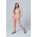 Pink-White - Back - Hype Womens-Ladies Jogging Bottoms