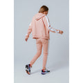 Pink-White - Side - Hype Womens-Ladies Jogging Bottoms