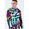 Multicoloured - Lifestyle - Hype Mens Scribble Logo Tie Dye Hoodie