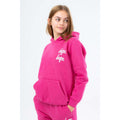Hot Pink - Side - Hype Childrens-Kids Double Logo Tracksuit Set