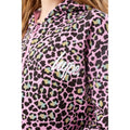 Pink-Black - Side - Hype Girls Disco Leopard All-In-One Nightwear