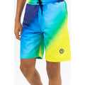 Blue-Citrus Yellow - Back - Hype Boys Crest Swim Shorts