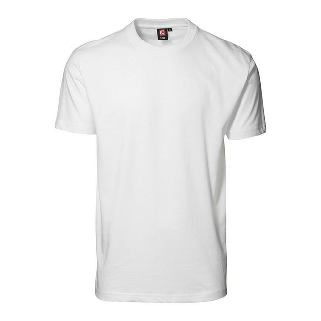 White - Front - ID Mens T-Time Classic Regular Fitting Short Sleeve T-Shirt