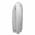 Grey melange - Side - ID Unisex Classic Loose Fitting Round Neck Sweatshirt