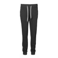 Black - Front - ID Womens-Ladies Sporty Loose Fitting Sweatpants-Jogging Bottoms