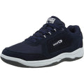Navy - Side - Gola Mens Belmont Suede Leather Wide Fit Trainer