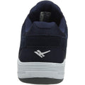 Navy - Close up - Gola Mens Belmont Suede Leather Wide Fit Trainer