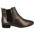 Grey - Side - Spot On Womens-Ladies Slip On Ankle Boots