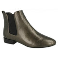 Grey - Lifestyle - Spot On Womens-Ladies Slip On Ankle Boots